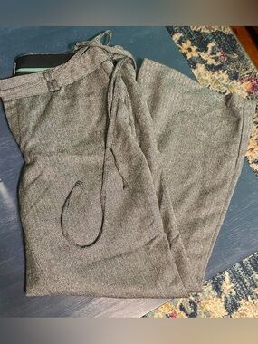 Old Navy Gray Herringbone Dress Pants